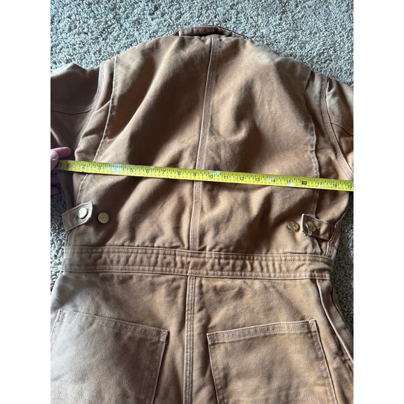 Vintage Carhartt X01 BRN 34 Short Bloody Guts Insulated Caramel Brown Coveralls - Picture 6 of 9